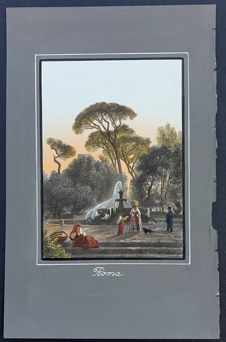 Stampa antica 1837 - audot, roma