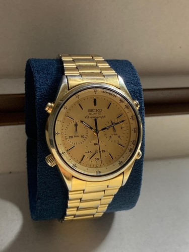 Seiko 7a28 7020 gold james - 7a28-7020, "gold