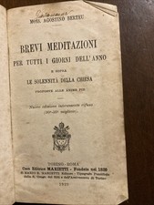 Brevi Meditazioni Per Tutti I Giorni Dell’anno Mons. Agostino Berteu 1929
