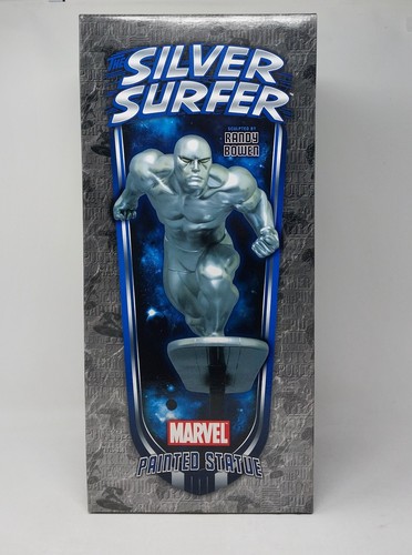 Statua dipinta silver - statua, surfer