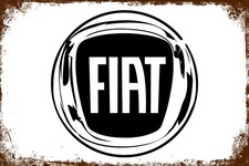 Targa in latta Fiat 30 x 20 cm