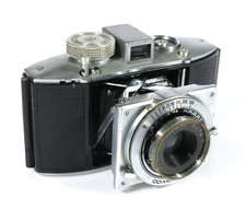 PRL) AGFA KARAT FOTOCAMERA ANALOGICA SOFFIETTO VINTAGE ANNI '40 GERMANY SOLINAR