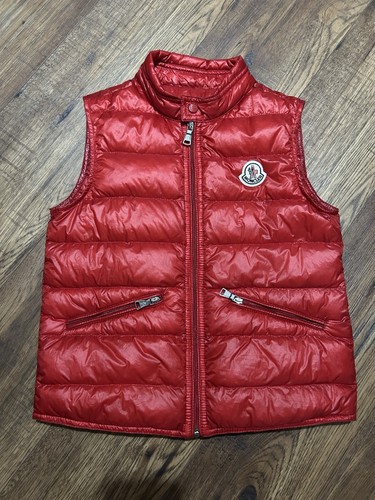 Gilet moncler rosso imbottito - moncler,