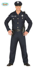 COSTUME POLIZIA CARNEVALE VESTITO GUIRCA ADULTO POLIZIOTTO UOMO POLICE UNISEX
