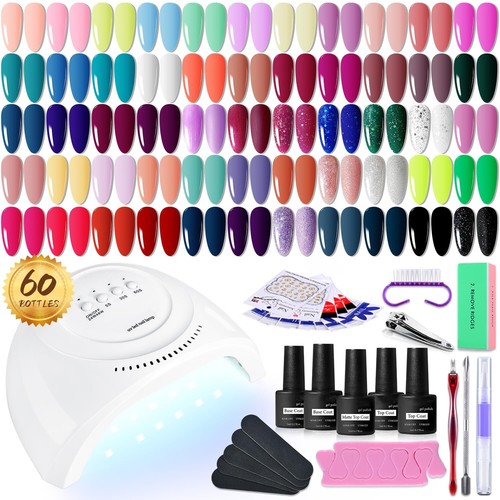 60pcs gel nail - matte, polish