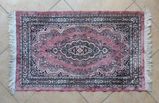 Tappeto di ciniglia con disegno geometrico stile persiano, 104x62 cm -Vintage 80