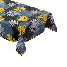 Tela Cerata Tovaglia Blu Oro