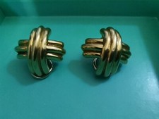 ELEGANTISSIMI ORECCHINI TIFFANY CHIUSURA CLIP ORO 18K 12,4g DIMENSIONI 18x18mm