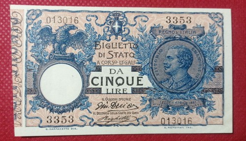 Banconota lire vittorio - banconota,