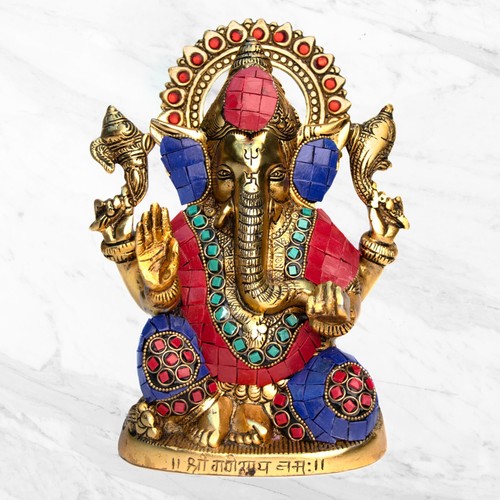 Lord ganesha mosaic statue - lord,