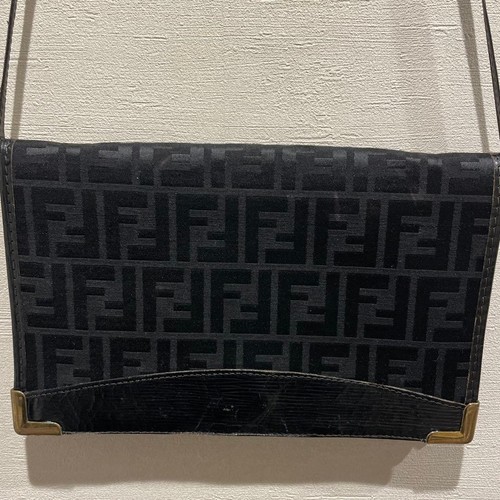 Pochette fendi logo - fendi, nera