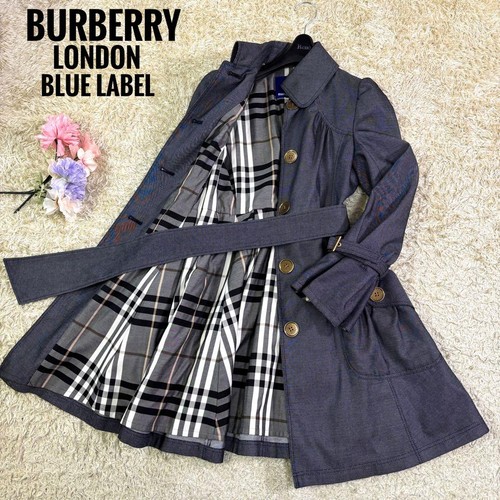 Trench coat denim burberry - trench,