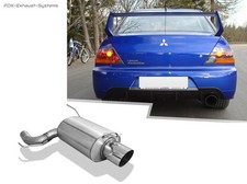 Scarico Sportivo Mitsubishi Lancer Evolution IX - Evo 9 1x129mm Rotondo Affilato