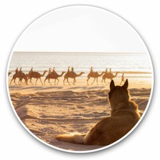 2 adesivi in vinile 30 cm - pastore belga Malinois cane regalo cool #3096