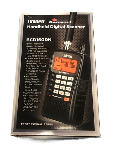 Uniden bcd160dn base scanner - bcd160dn, base/scanner