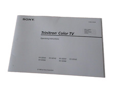 Sony Trinitron Color TV Manuale Istruzioni Funzionante per Modello Vintage KV-32V42