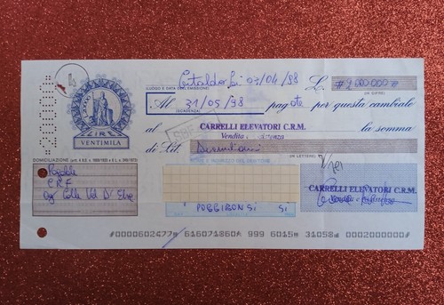 Cambiale repubblica italiana - repubblica,