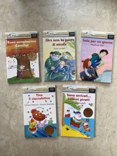 LOTTO 5 LIBRI PER BAMBINI DELLA SERIE BIANCA DE “IL BATTELLO A VAPORE”