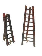 Scala in legno Cm 8/10h - Misura a Scelta - Scenografia per Presepe