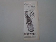 advertising Pubblicità 1956 VINO BAROLO MIRAFIORE SERRALUNGA D'ALBA