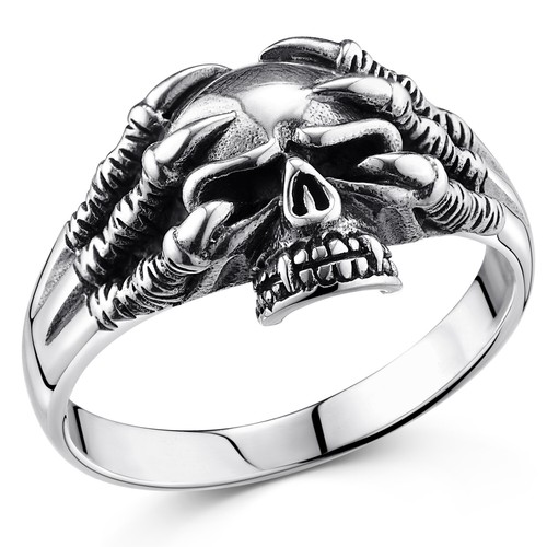 Anello uomo teschio - , materia