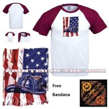 American Firefighter USA Flag