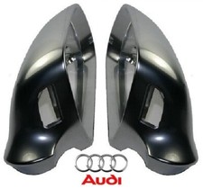 COPPIA CALOTTA CALOTTE SPECCHIO CROMATA SATINATA AUDI Q3 2011-2018 LANE ASSIST