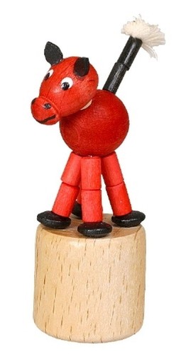 Giocattolo push cavallo rosso - giocattolo,