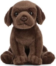 Living Nature Cioccolato Labrador Cucciolo Giocattolo Morbido 16 cm - Nuovo