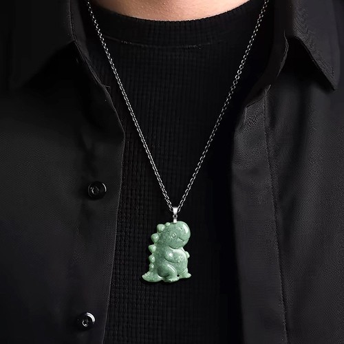 Green myanmar jadeite dinosaur - myanmar,