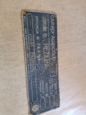 Targa Carro Agricolo  1959