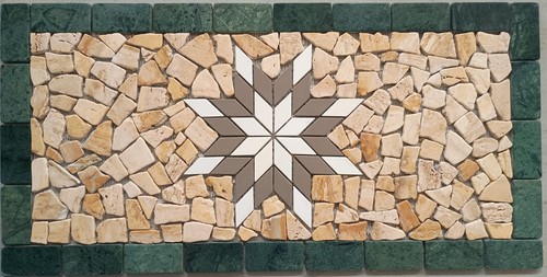 Rosone mosaico anticato marmo - anticato,