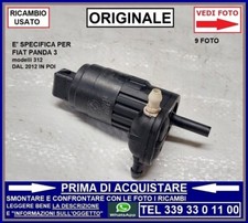 POMPA POMPETTA ACQUA TERGI CRISTALLO -SPECIFICA ORIGINALE- FIAT PANDA 3 mod 312