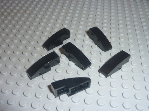 Lego black slope brick - black,