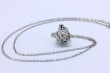 COLLANA CHIAMA ANGELI  CON SONAGLIO A FORMA DI SFERA STEAMPUNK COLOR ARGENTO