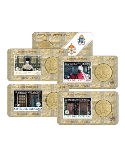 Stamp coincard 50 - 50, centesimi