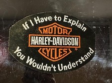 Toppa Patch Grande Harley Davidson "SE DOVESSI SPIEGARTI NON CAPIRESTI"