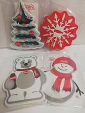 COCA COLA 4 PORTATOVAGLIOLI NATALE 2023 SET COMPLETO 