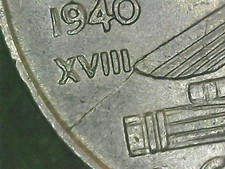 50 CENTESIMI 1940 ERRORE -