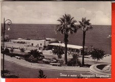 CARTOLINA  TORRE A MARE  B/N  VIAGGIATA PASSEGGIATA LUNGOMARE    REGALO