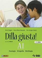 dilla giusta! a1+a2+b +dvd +eb italiano, gramm. medie degani/mandelli 8805074462