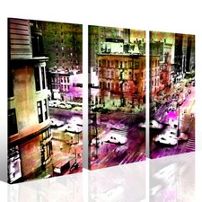 Quadro New york background colors stampe su tela canvas astratto contemporaneo