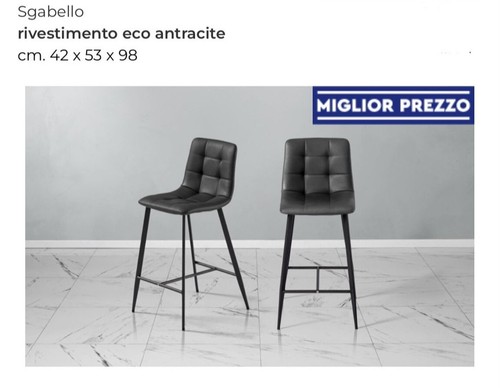 Sgabelli con rivestimento - , eco