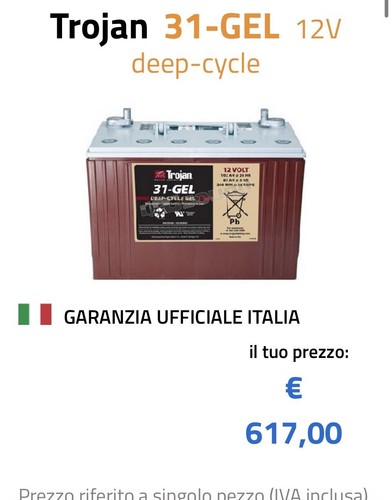 Camper batteria trojan - batteria, 31-gel