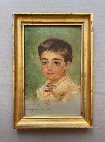 Ritratto bambino olio - ritratto, su