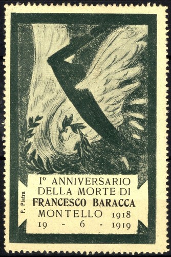 1919 italia poster francobollo - italia,
