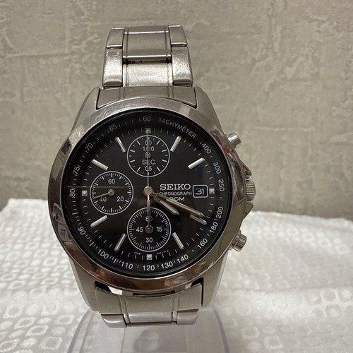 Seiko chronograph black quartz - seiko,