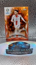 Khvicha Kvaratskhelia arancione rifrattore rotto /25 Topps Euro 2024 Georgia PSG