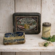 Antico Set Latta Farmacia