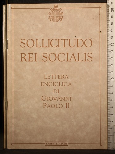 Sollicitudo rei socialis - sollicitudo,